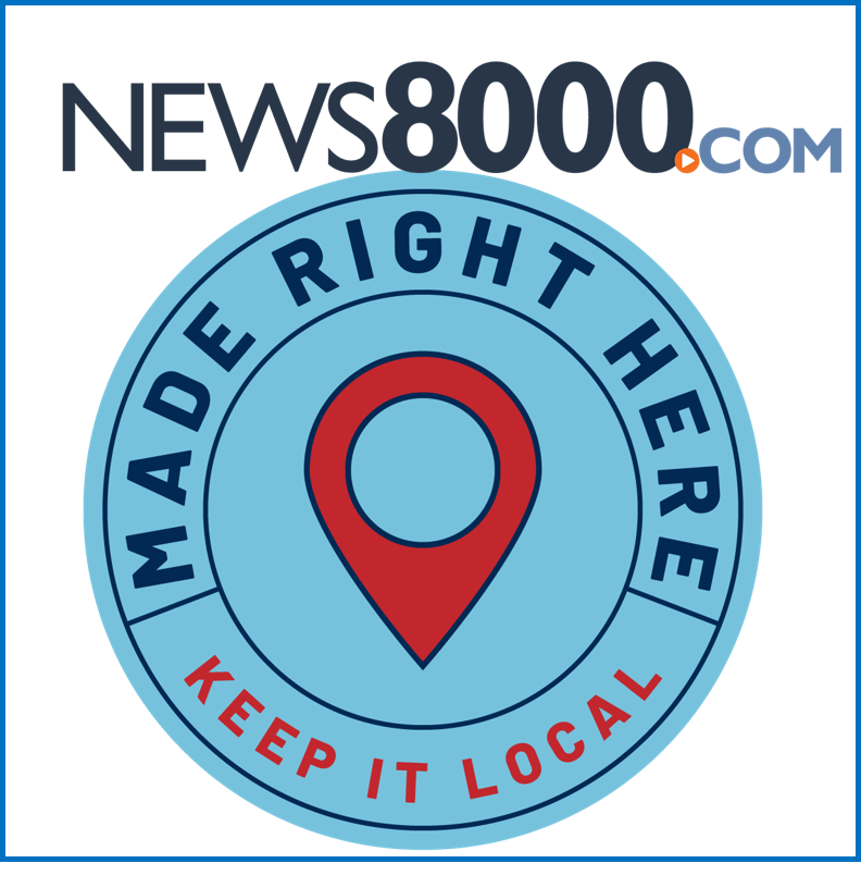 WKBT News 8000 Made Right Here logo