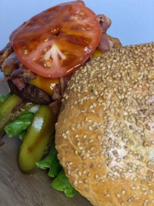 Homemade Sesame Seed Burger Bun