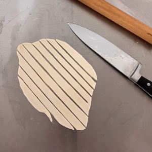 Cut trimmings for the Easy Autumn Apples and Spice Galette at Bucket of Bread