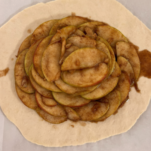 Add apples to the Easy Autumn Apples and Spice Galette at Bucket of Bread