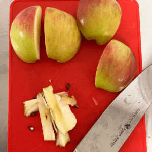 Core Apples for Easy Autumn Apples and Spice Galette at Bucket of Bread