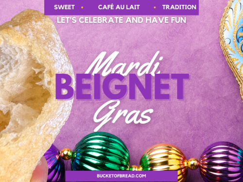 Making beignets with Bucket of Bread