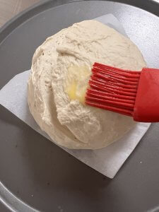 Let' bake a big boule with a bit of egg wash