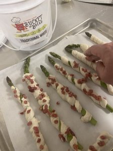 Baked Asparagus 4-Cheese Twists