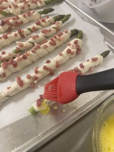 Baked Asparagus 4-Cheese Twists