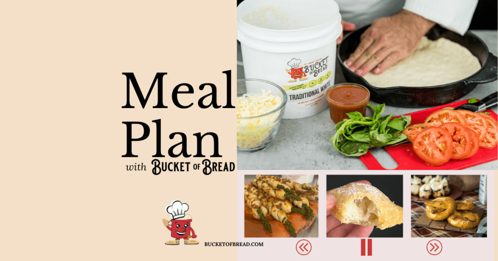 Two-Week Meal Plan for Two with Bucket of Bread Dough Mix: A Creative and Convenient Guide
