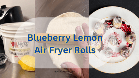 Air Fryer Blueberry Lemon Rolls