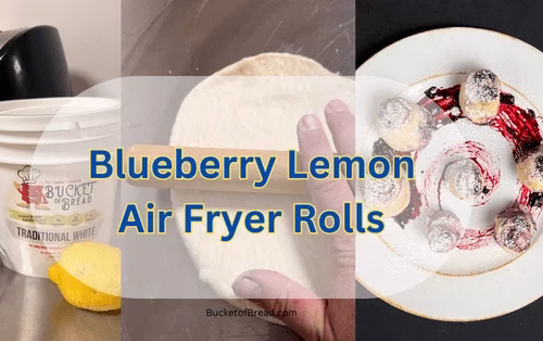 Air Fryer Blueberry Lemon Rolls