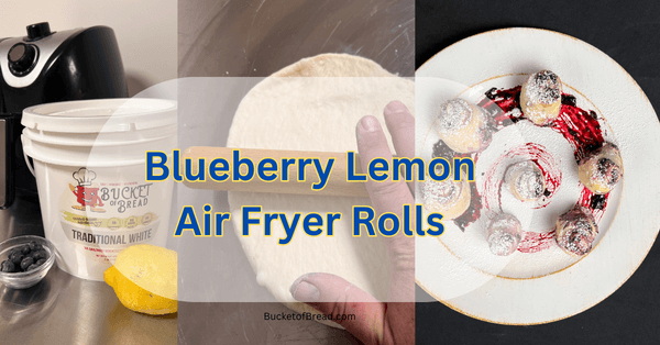 Air Fryer Blueberry Lemon Rolls
