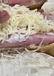 Air Fryer Ham and Cheese