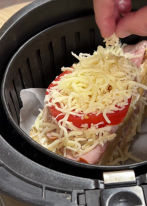 Air Fryer Ham and Cheese