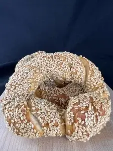 Simit Turkish style with Bucket of Bread