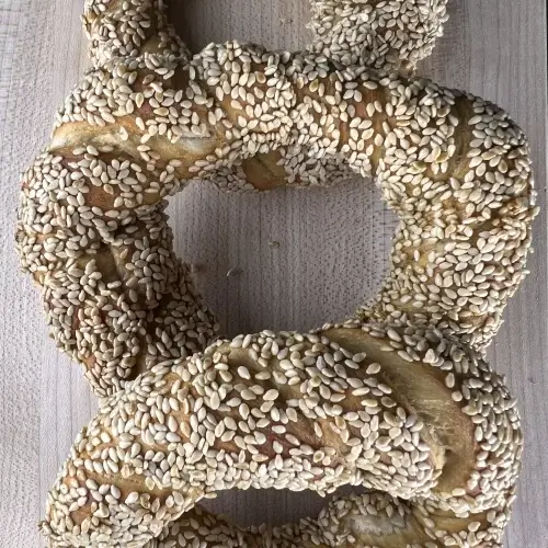 Simit Turkish style with Bucket of Bread