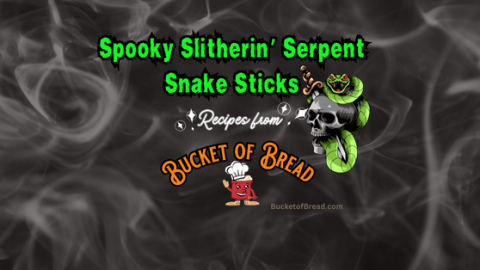 Snake Breadsticks for Halloween