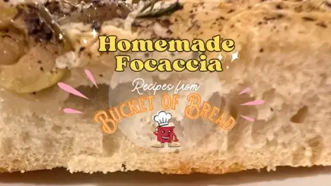 Homemade Focaccia at Bucket of Bread