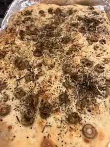 homemade focaccia