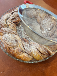 Raspberry Swirl Bread Wreath
