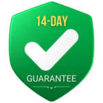 This is the Bucket of Bread 14 Day Guarantee Seal for a no risk way to get our baking kits in your kitchen.